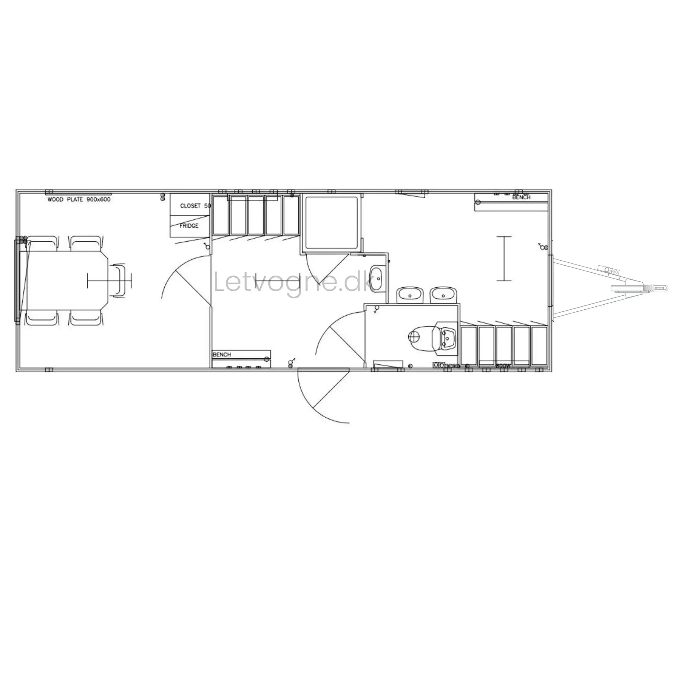 Miljøvogn 4 personers m. Tank - Scanvogn-Køb brugte letvogne og skurvogne hos Letvogne.dk – Stort udvalg og hurtig levering